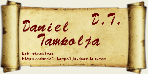Daniel Tampolja vizit kartica
